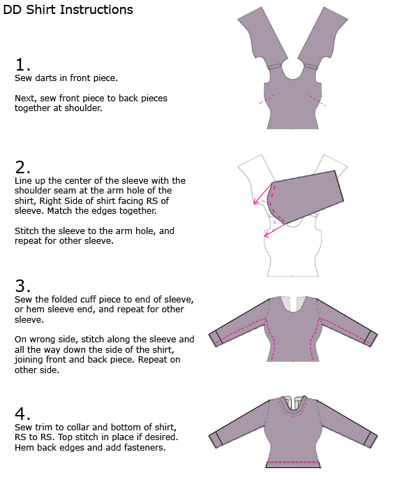 Pattern for DD Shirt – Jadepixel Doll Lab